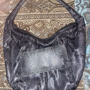 Elegant Cole Haan Black Snakeskin Women's Bag